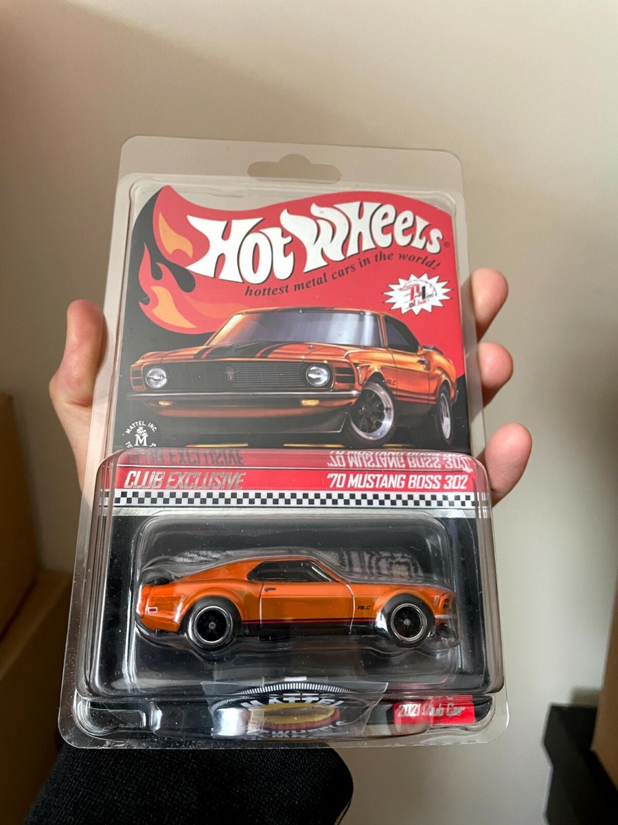 Hotwheels RLC 2021 '70 Mustang Boss 302 Orange Redline Club