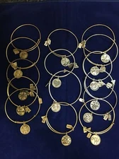 Wind and & Fire LOT OF 15 Silver& Gold Tone Expandable Bracelets