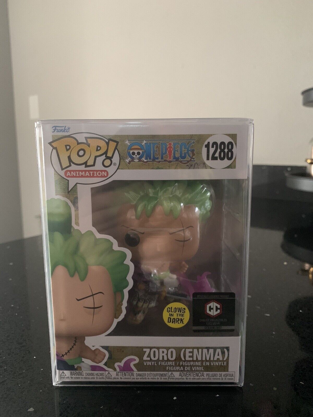 Funko Pop! Animation: One Piece - Roronoa Zoro Enma Glow-in-the-Dark E –  Fundom