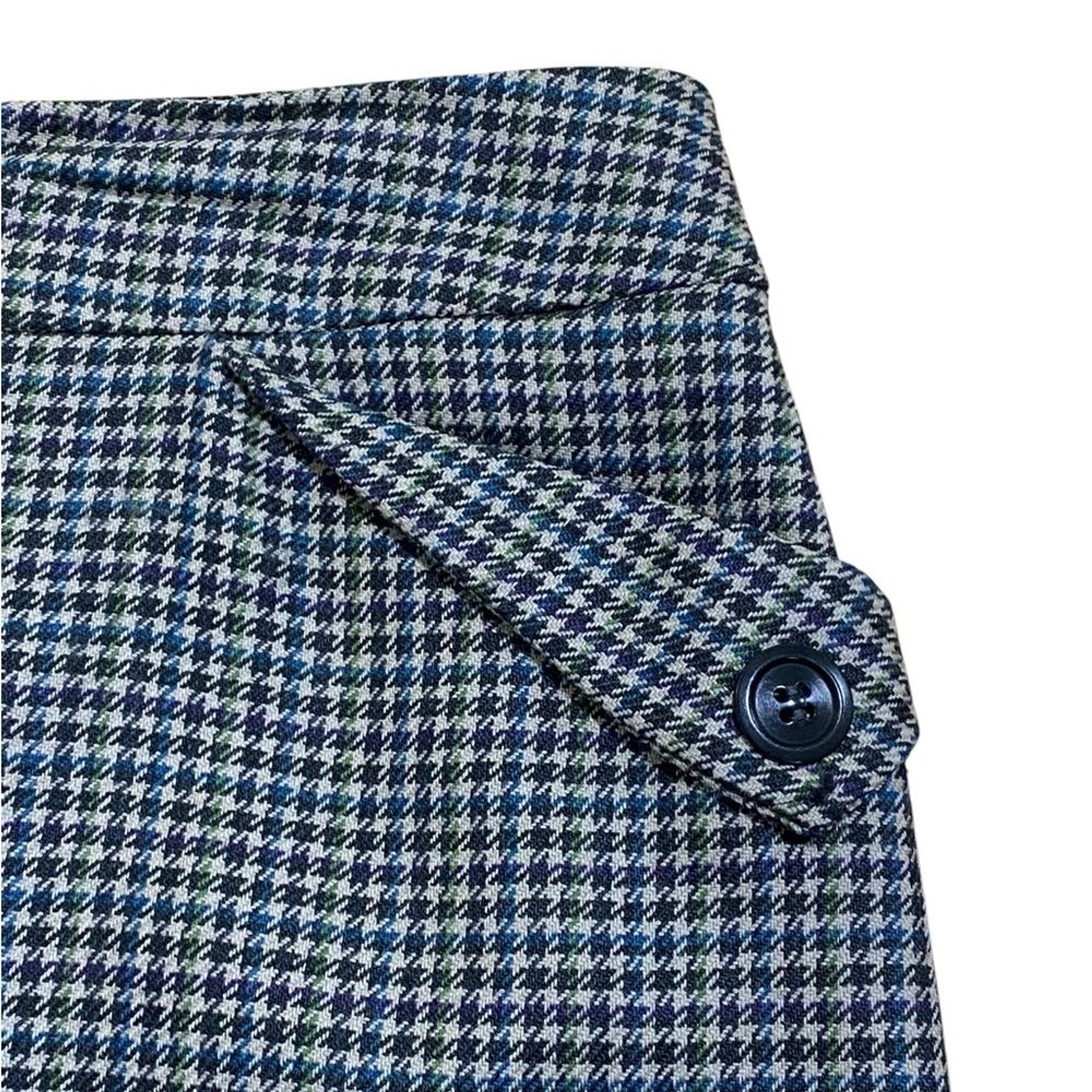 Pendleton Button Front Straight Herringbone Wool … - image 4