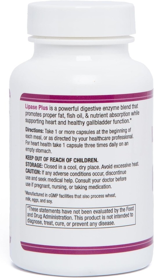 AST Enzymes LipaseHP Plus 90 Vegetarian Capsules Digestive Enzymes