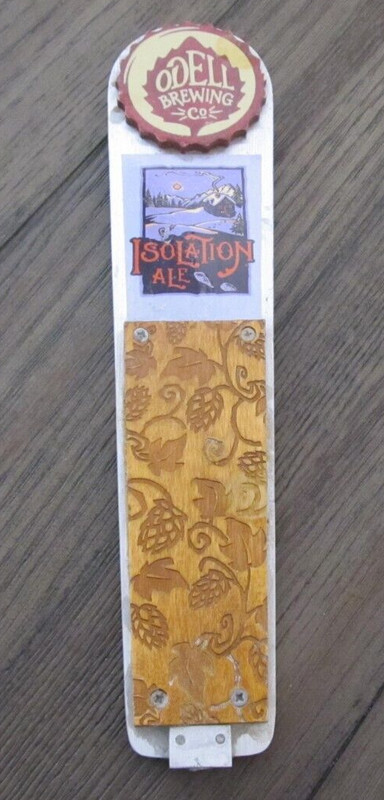 Isolation Ale Odell Brewing CO Beer Tap Handle Metal Bar Tapper Barware