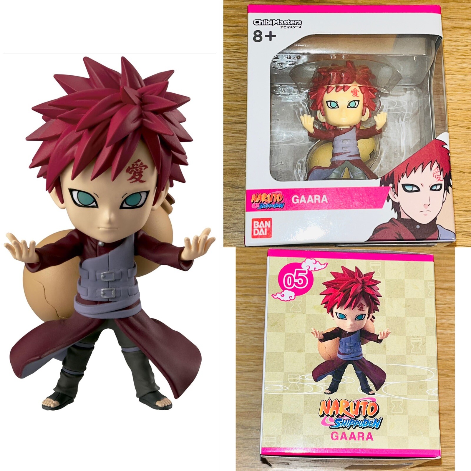 Chibi Masters Bandai Shippuden 8cm Anime Gaara of The Sand Kawaii Naruto Figure