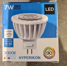 4 x Hyperikon MR16 LED Bulb Low Energy - 7W Soft White 3000k 470 Lumens