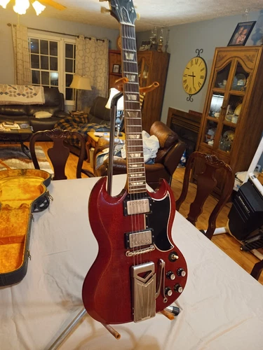 1962 Gibson Les Paul SG Standard Guitar Cherry w/ Paf Pickups, Case