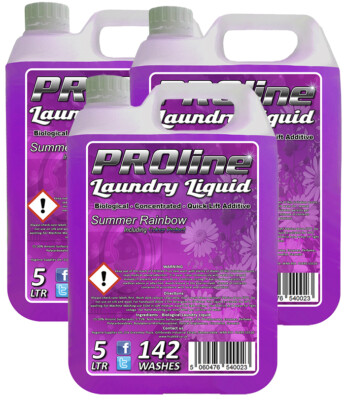 15L 3x5L Bio Summer Rainbow Colours Waschmittel (426 Wäschen) PROline 
