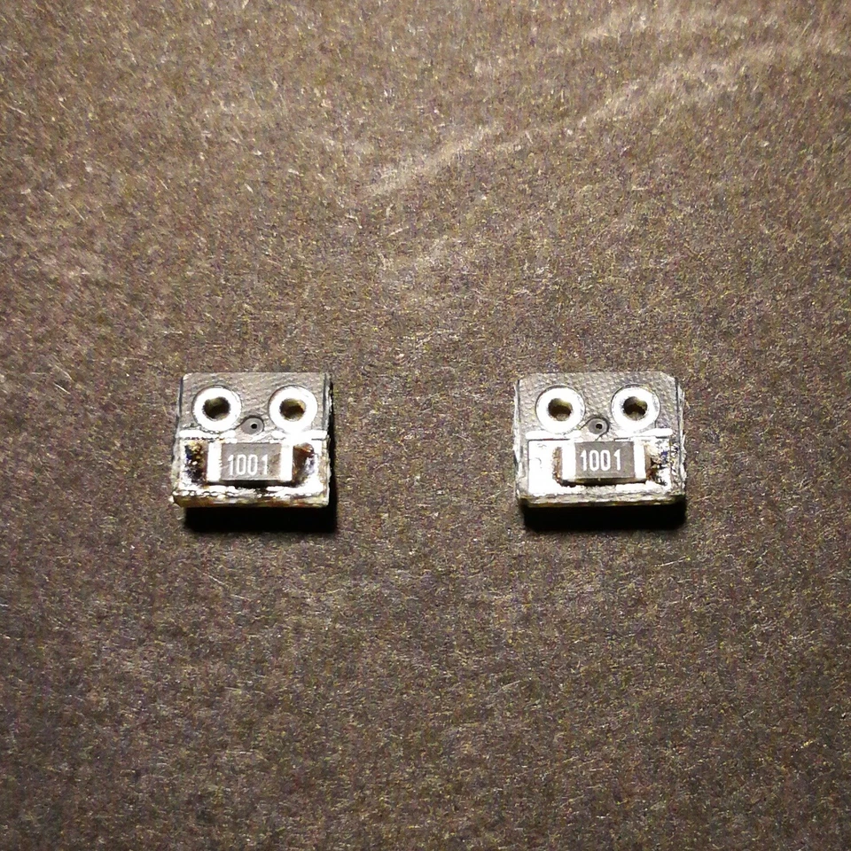 2 x PCB con MICRO LED SMD Rosso/Bianco Freddo PCB x Luci Locomotive scala N/H0 - Immagine 2 di 4