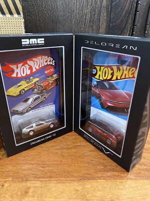 HOT WHEELS X DeLorean | DMC-12 & Alpha5 Collector Set RARE Livraison gratuite EUR 138,51