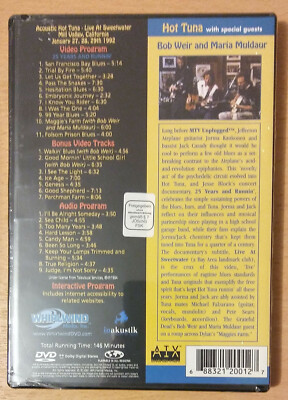 HOT TUNA Acoustic Blues Live At Sweetwater - DVD neuf scellé