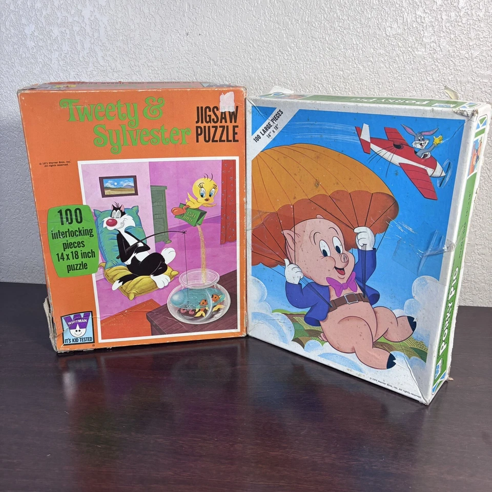 2 rompecabezas Looney Tunes vintage de 100 piezas Foto 3 de 4
