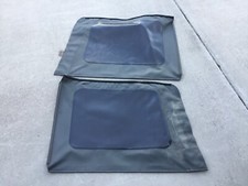 Driver And Passenger Side Soft Top Tinted Oe Window 2007-2009 Jeep Wrangler Gray