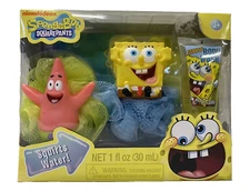 Spongebob Squarepants Tub Time Friends Figural Bath Puffs Wash New in Box