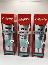 3 x Colgate GUM RENEWAL Revitalizes Gums Toothpaste DEEP CLEAN 3oz