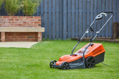 Flymo 970637601 Corded Rotary blades Lawnmower Orange for sale 