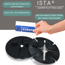 ISTA® Gummi Plattenlager & Ausgleichsscheiben für Terrassenplatten -Bodenplatten