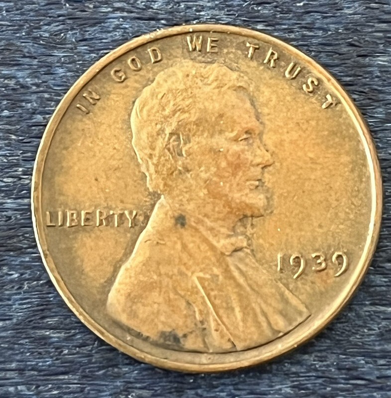 1939 P Lincoln Wheat Cent Penny