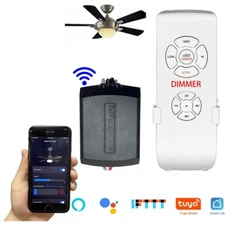 Smart Wi-Fi Ceiling Fan Remote Control Kit ,Compatible with Alexa & Google Home