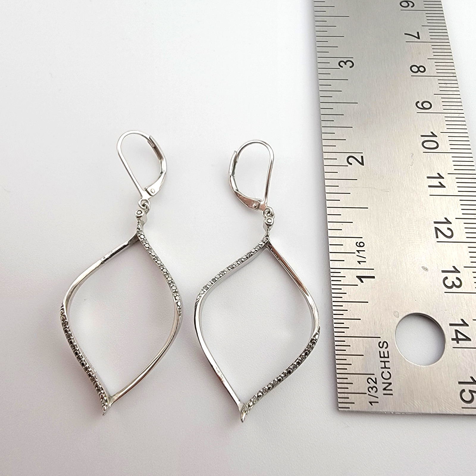 BR SUN  Drop Dangle Rhinestone Earrings.