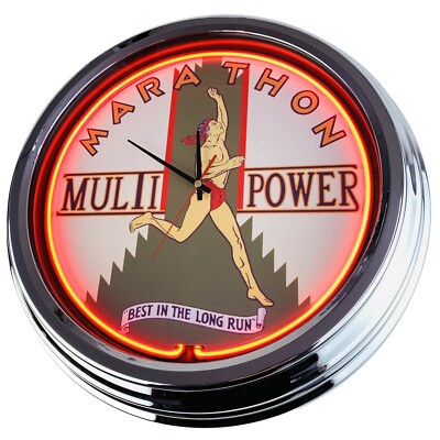 N-0636 Wanduhr ''Marathon Multi Power Küche Esszimmer Neonuhr Wohnzimmer Büro Uhr
