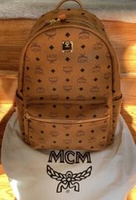 MCM Cognac / Brown Medium Backpack