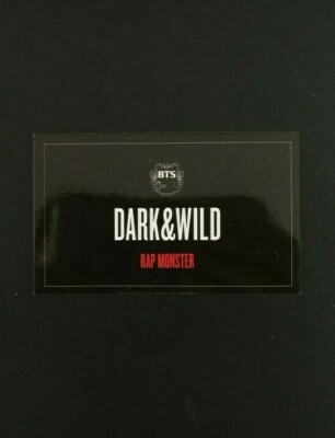 BTS DARK & WILD Album RM Official Photo Card Only K POP | eBay