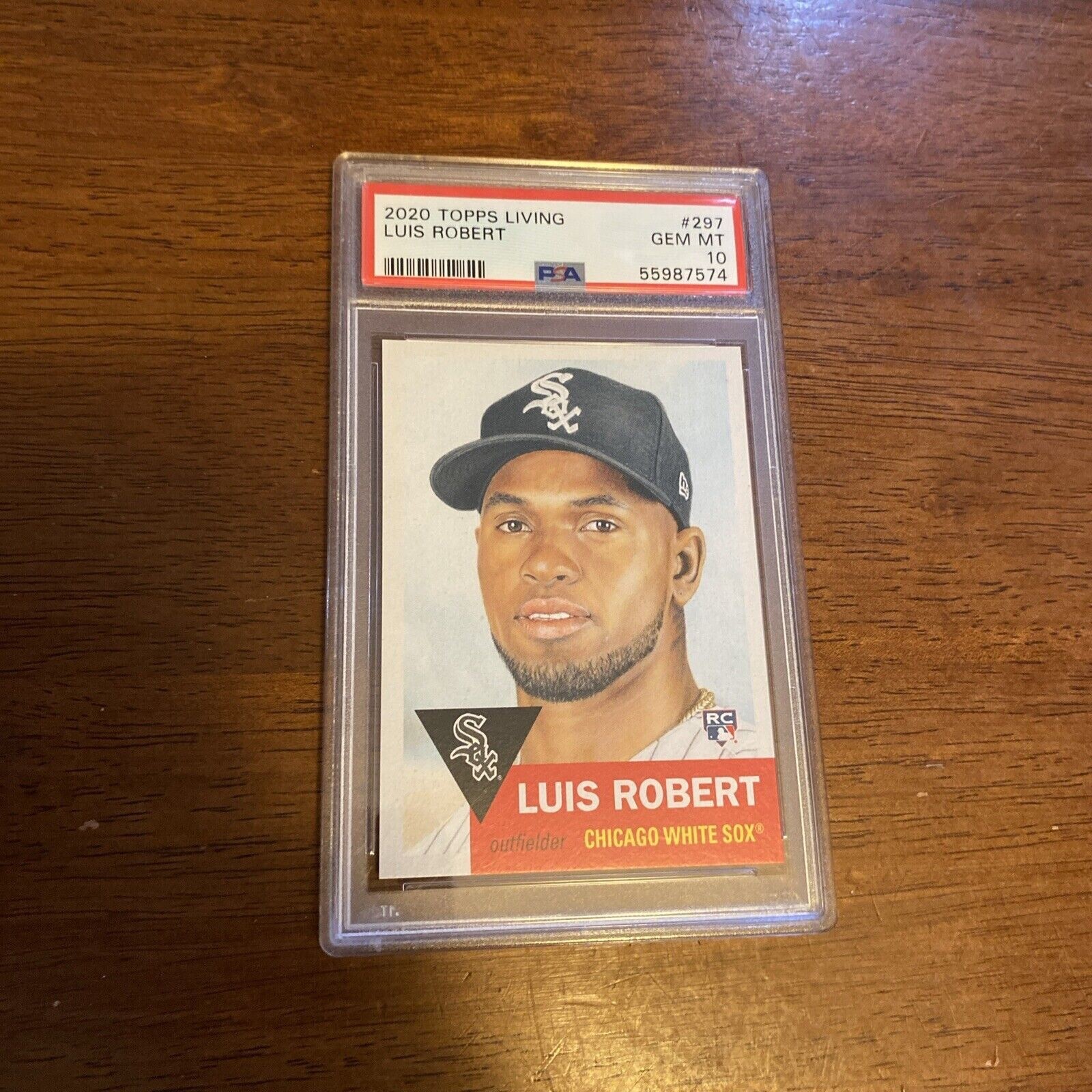 2020 Topps Living Luis Robert #297 RC PSA 10 White Sox