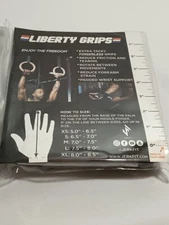 JerkFit Liberty Grips 2.0 Fingerless Gymnastics Hand Grips for Pull-Ups More Med