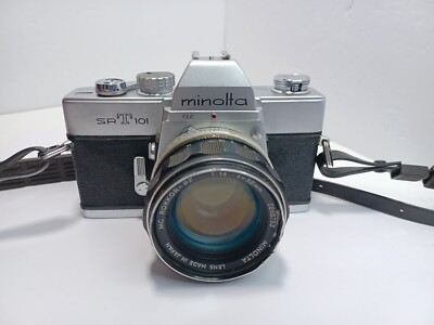 【整備済】ミノルタSRT101 ＆ MC ROKKOR-PF 58mm F1.4 MINOLTA ミノルタ SRT101 ROKKOR-PF 58mm F1.4付 整備済み Minolta