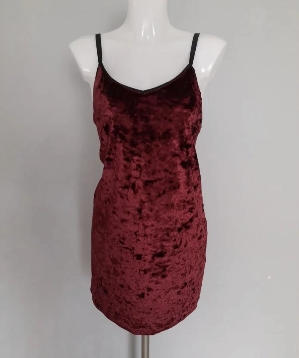 Topshop red clearance velvet dress