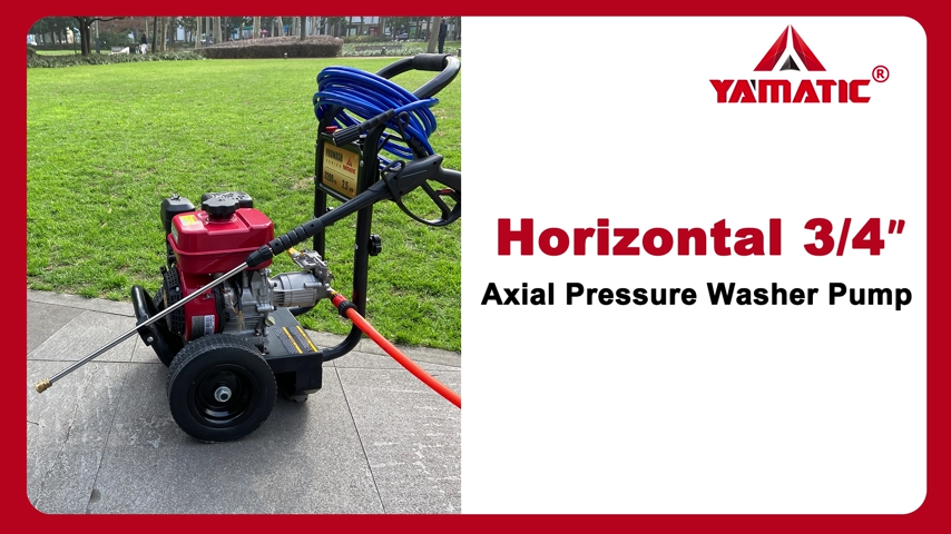 Yamatic 3/4" Shaft Horizontal Pressure Washer Pump - 3400 PSI, 2.5 GPM, 7 HP Compatible 3 thumbnail image
