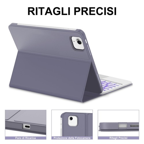 JADEMALL Teclado con Trackpad para iPad Air 11 2024 M2 Funda Teclado para iPad - Afbeelding 6 van 24