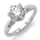 Gabriel & Co. 18k Gold 1.50ct Lab-Created Diamond Engagement Sz 7 Ring #JB749-4 — photo 1