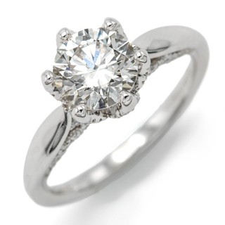 Gabriel & Co. 18k Gold 1.50ct Lab Created Diamond Engagement Sz 7 Ring #JB749 4