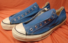 Vintage 1960s Converse Chuck Taylor Lows Light Blue Label 15 NEEDS CLEANING