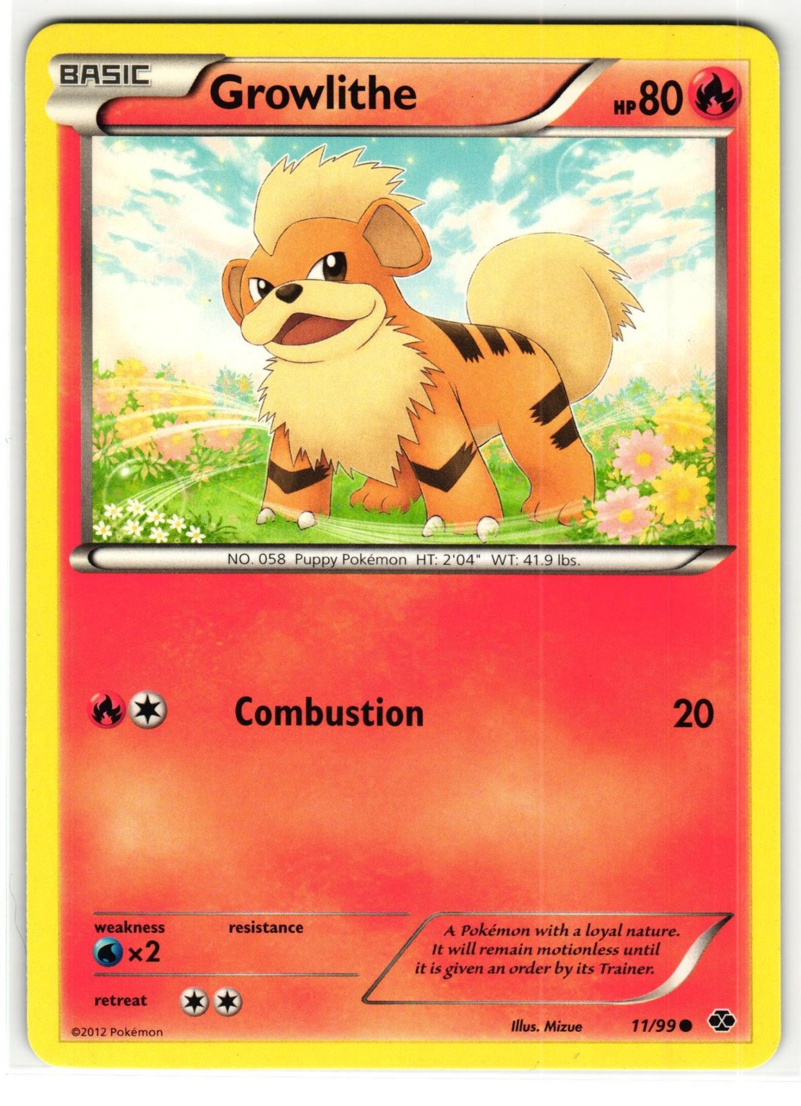GROWLITHE 11/99 NEXT DESTINIES ENGLISH POKEMON TCG