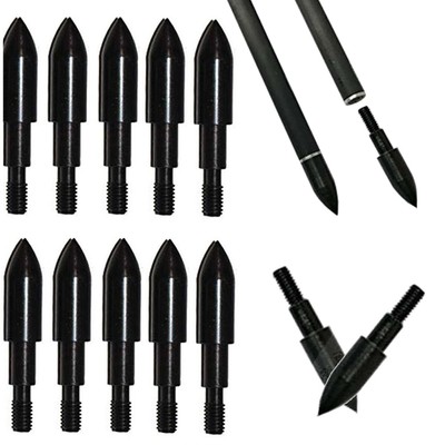 12/24pcs Bogenschießen Pfeilspitzen 100 125 Grain Schraubspitze Jagdspitzen Ziel