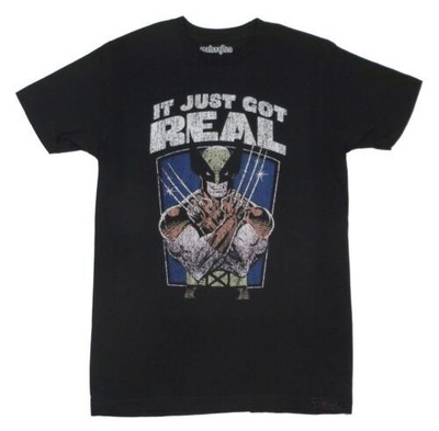 Wolverine It Just Got Real Marvel Comics Licensed Adult T-Shirt