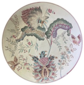 Charleston Garden Hand painted  Ceramic Plate DaqingDaoguangNianzhi 1821-1850