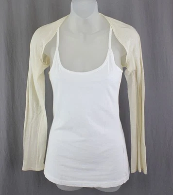 Morgane Le Fay Women's Cream 100% Wool Shrug One Size $220 - Image 1 of 4