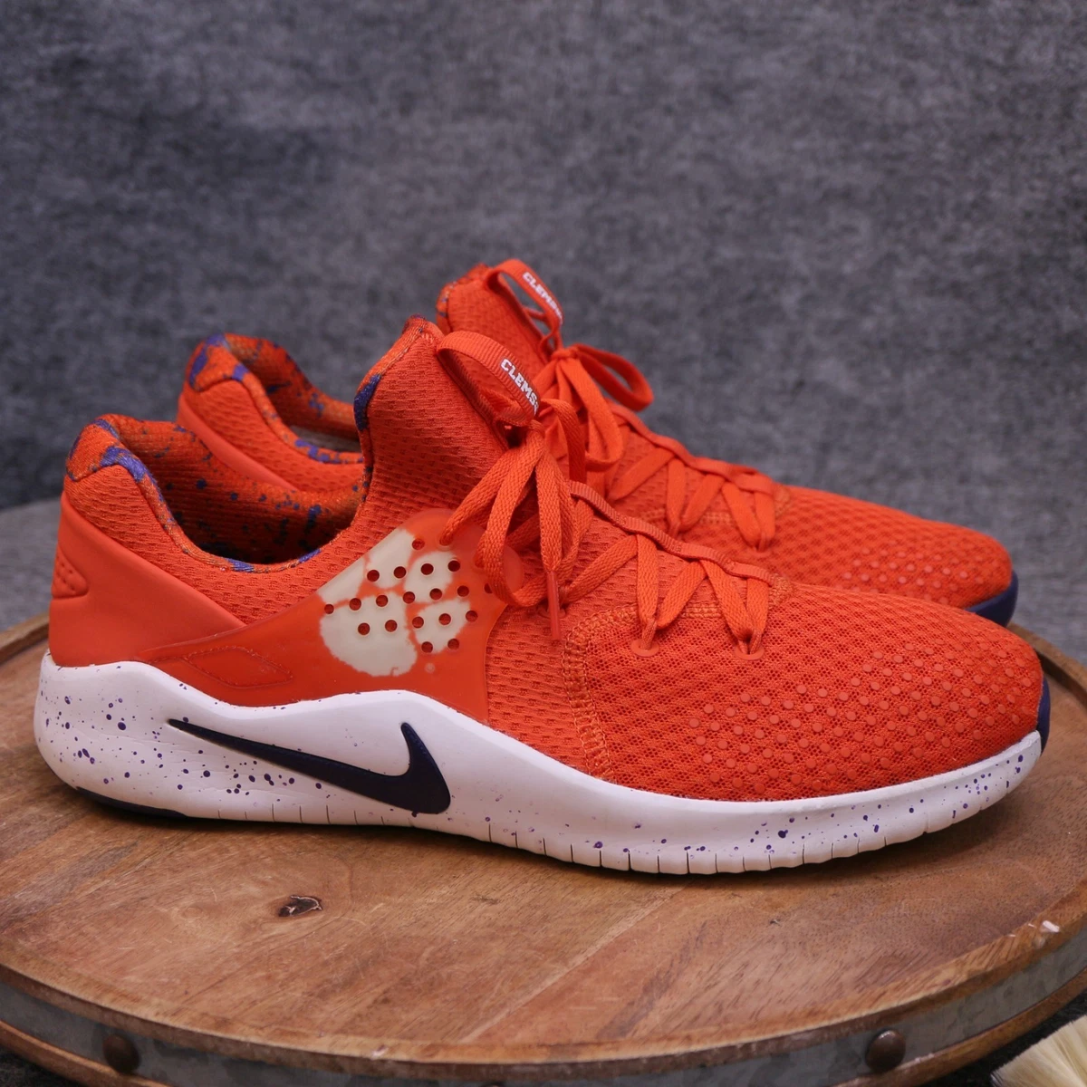 Nike Free Tr8 Men\'s Size 9.5 Running Shoes AR0427-800 Clemson‎ Tigers Sneakers Nike Free TR 8 Clemson Tigers University Orange AR0427-800  main image 3