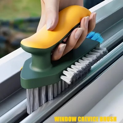 Window Track Cleaning Brush 4 in 1 Crevice Grout Cleaner Multi Function Tool