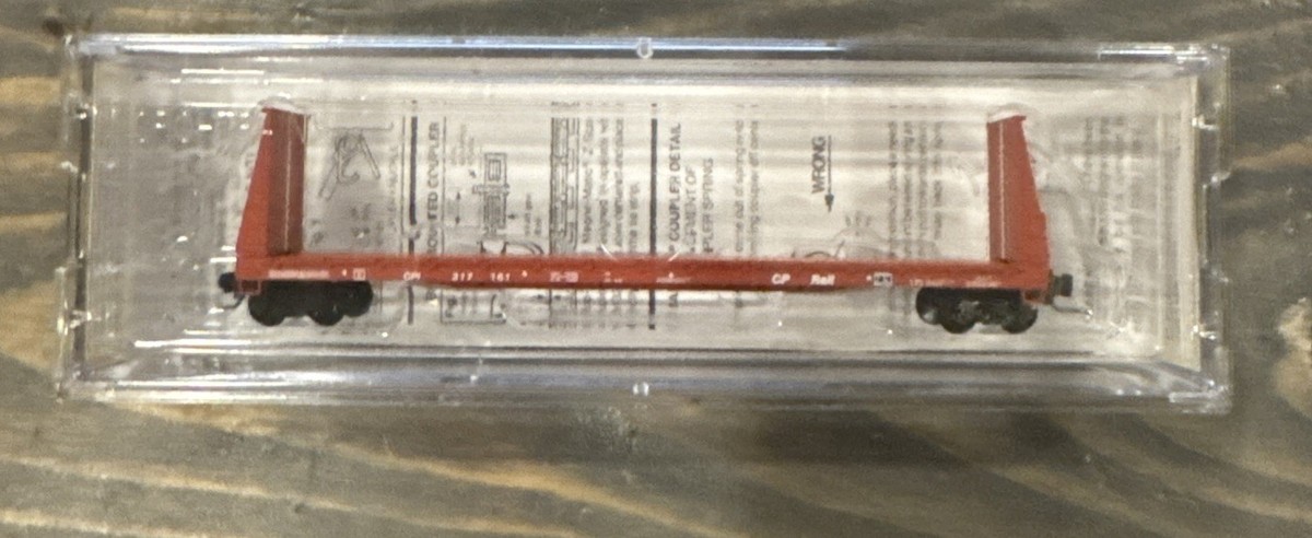 Z Scale Micro-Trains MTL 527 00 032 60ft Bulkhead Flat Car CP Rail