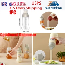 Reusable 5 - Hole Squeeze Sauce Bottles Condiment Containers for Cooking Vinegar