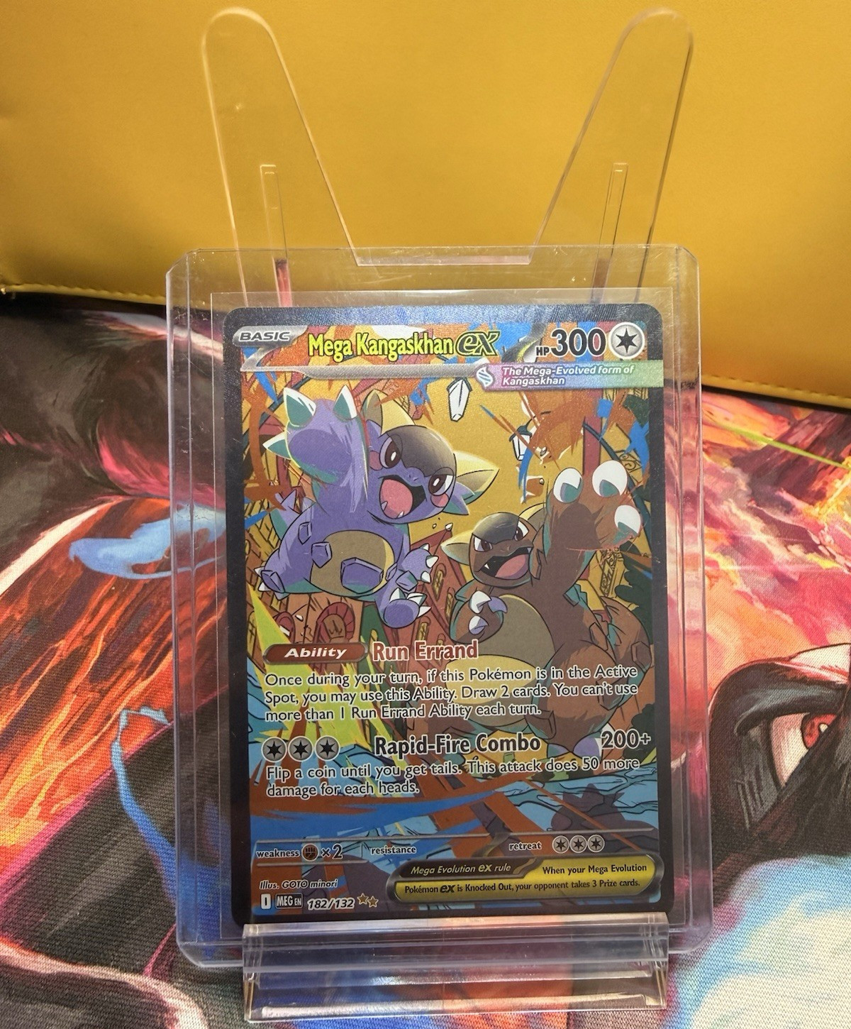 Pokemon TCG Mega Kangaskhan EX MEGA 182/132 Evolutions Full Art Holo UR EN