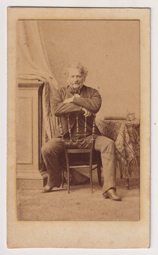 Town Hall of Fécamp France Stereo Photo BK Paris Vintage Albumen ca 1870
