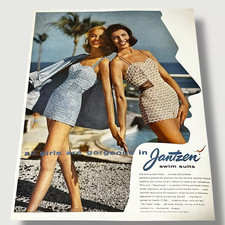 1957 Jantzen Swimsuits All Girls Are Gorgeous Original Ad L