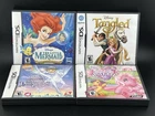 Disney Little Mermaid Tangled My Little Pony Dora Nintendo DS Lot of 4 Complete