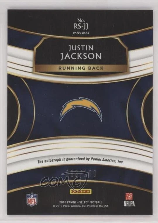2018 Panini Select Rookie Signatures /199 Justin Jackson #RS-JJ Auto RC - Image 2 of 2