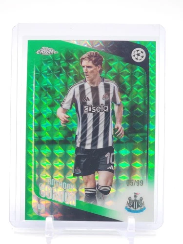 ANTHONY GORDON 2025-26 TOPPS CHROME UCL GREEN GEOMETRIC /99 #159 NEWCASTLE Q2723