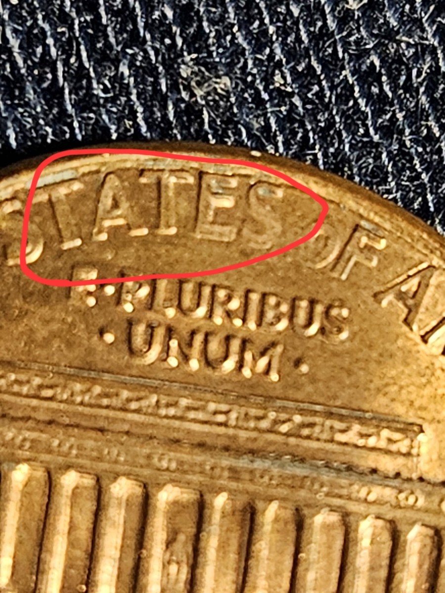 1989 D Penny Errors Struck Off Center, Close AM, DDR, (MS